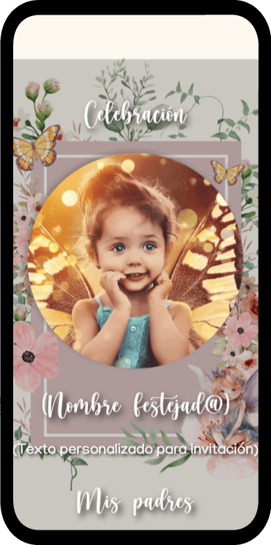 66 Invitaciones digitales bautizo