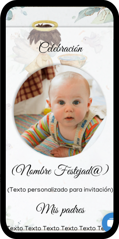 68 Mi Bautizo mi invitación digital