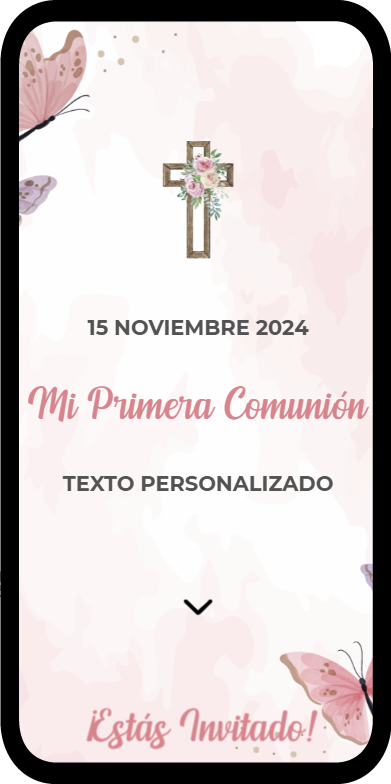 27 Mi comunion mi invitación digital