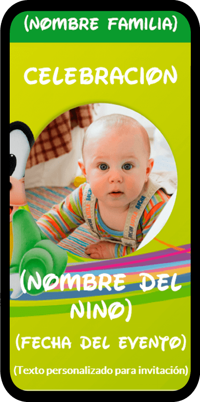 01 invitacion digital disney baby goofy 