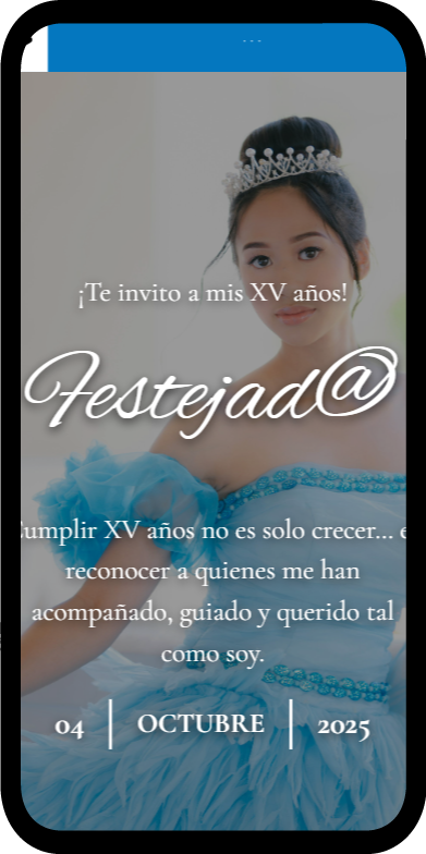 371 Mis XV mi invitación digital