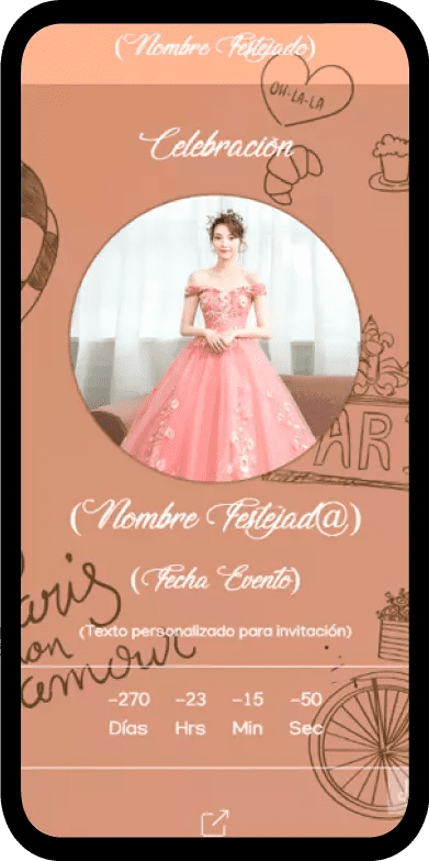 43 Mis XV mi invitación digital