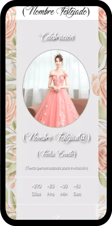 60 Mis XV mi invitación digital