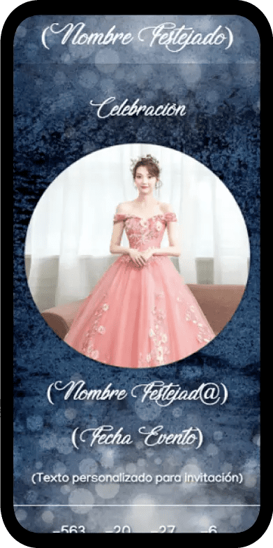 91 Mis XV mi invitación digital